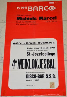 4e meiklokjesbal in het St. Jozefcollege, in organisatie van ECV-KWB Overijse