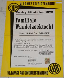 Familiale wandelzoektocht, organisatie V.T.B.-V.A.B., Groenkomitée, Waterhoen