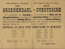 Bericht aan de bevolking i.v.m. inlegging bijgevoegde treinen op de lijn Groenendael-Overijse ter...