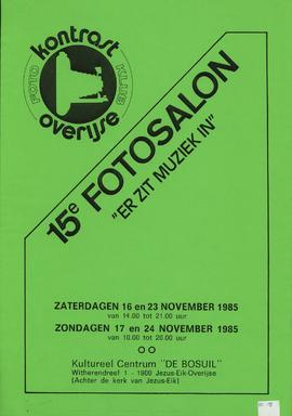 15e fotosalon "Er zit muziek in". Fotoclub Kontrast. Tentoonstelling in de Bosuil