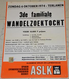 3de familiale wandelzoektocht, organisatie V.T.B.-V.A.B., Waterhoen, Groenkomitée