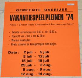 Vakantiespeelpleinen '74