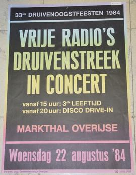 Vrije radio's druivenstreek in concert. 33ste druivenoogstfeesten