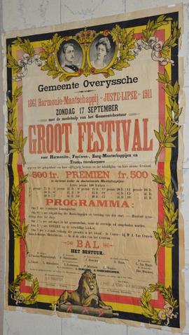 Groot Festival 1861. Harmonie Juste Lipse 1911. Programma