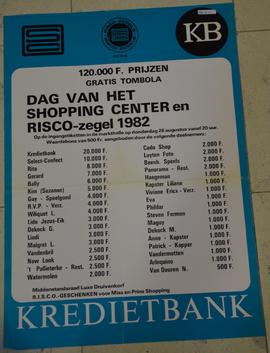 Dag van het shopping center en Risco-zegel 1982