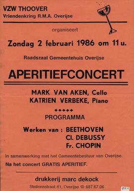 Aperitiefconcert, georganiseerd door vzw Thoover